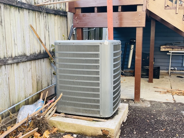 exterior details with central AC unit