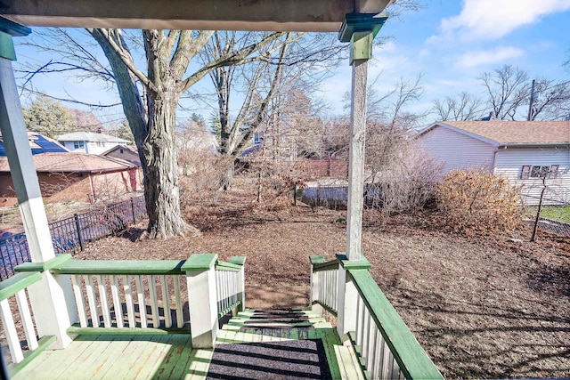 view of yard featuring a porch