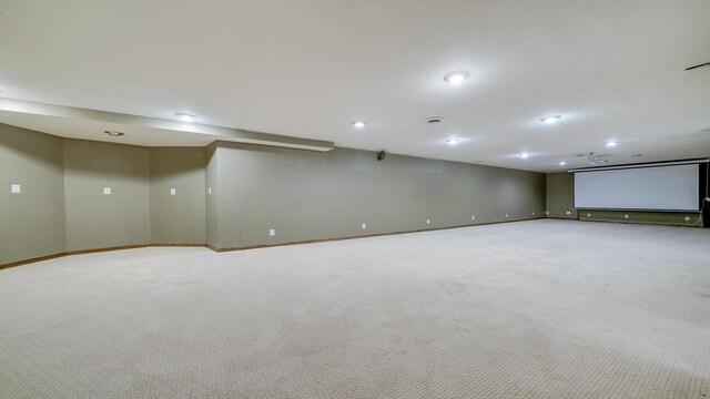 2239 Pine Bluff Dr, Dixon, IL 61021 - unfurnished room featuring baseboards, light colored carpet, and recessed lighting