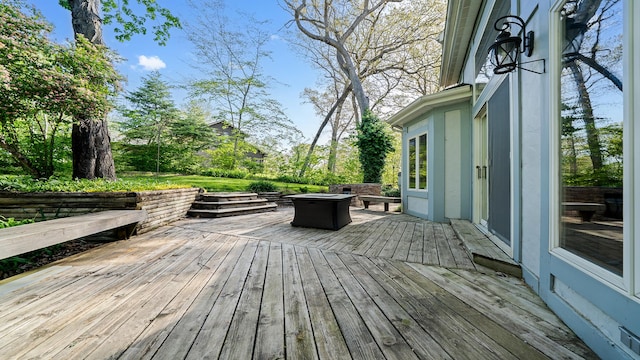 2239 Pine Bluff Dr, Dixon, IL 61021 - view of wooden deck