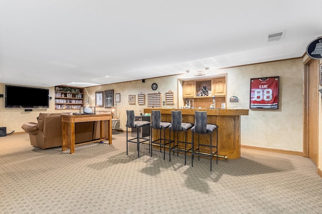 bar with carpet flooring