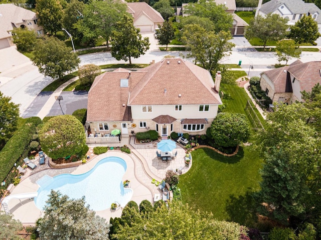 birds eye view of property