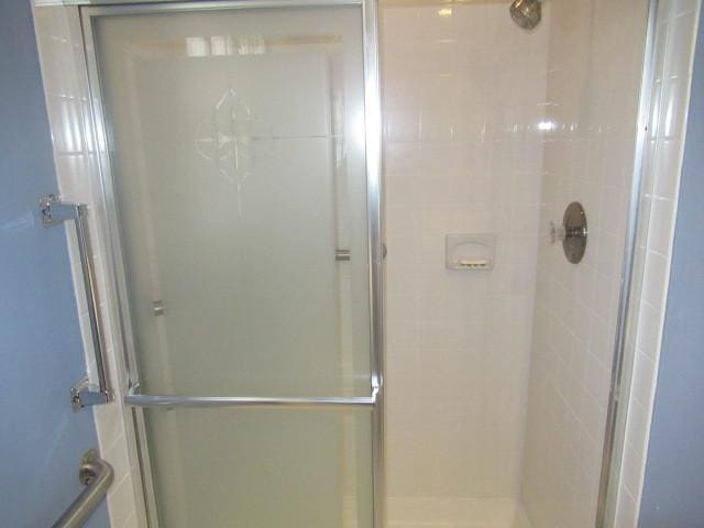 bathroom with walk in shower