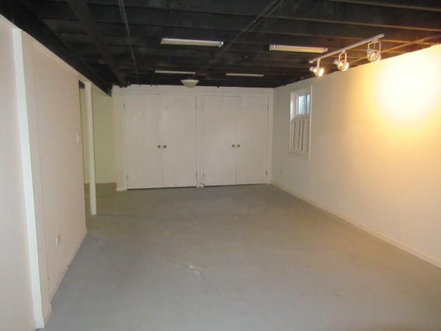 view of basement