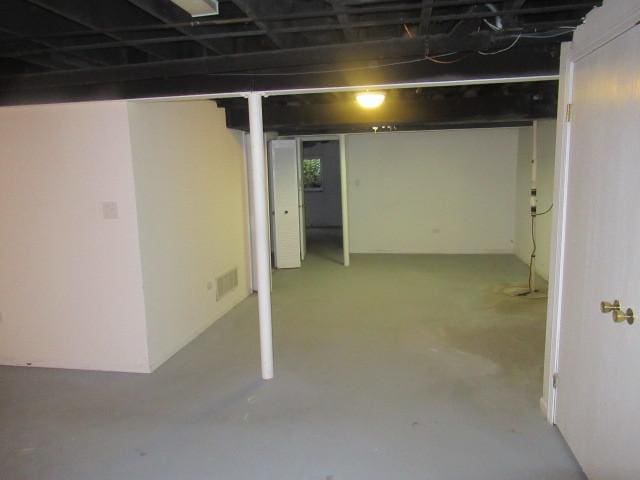 view of basement