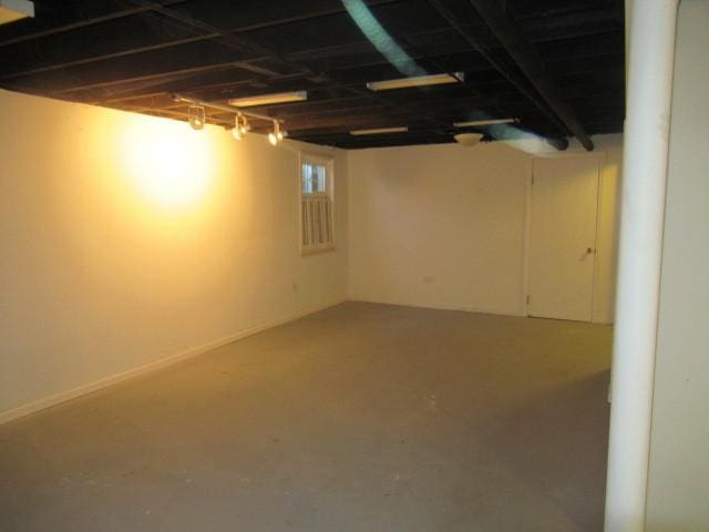 view of basement