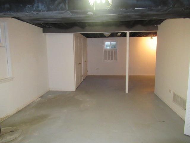 view of basement