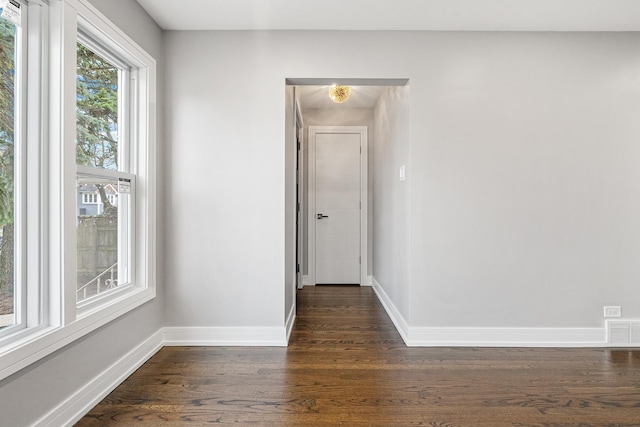 interior space featuring dark hardwood / wood-style floors