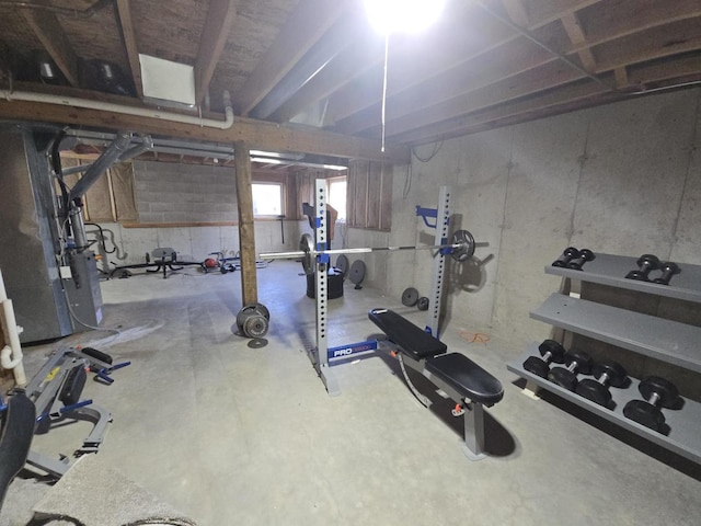 view of workout room