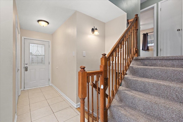 view of tiled entryway