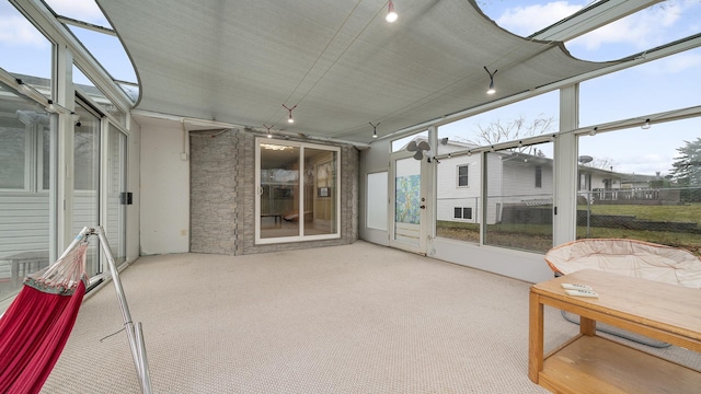 view of sunroom / solarium