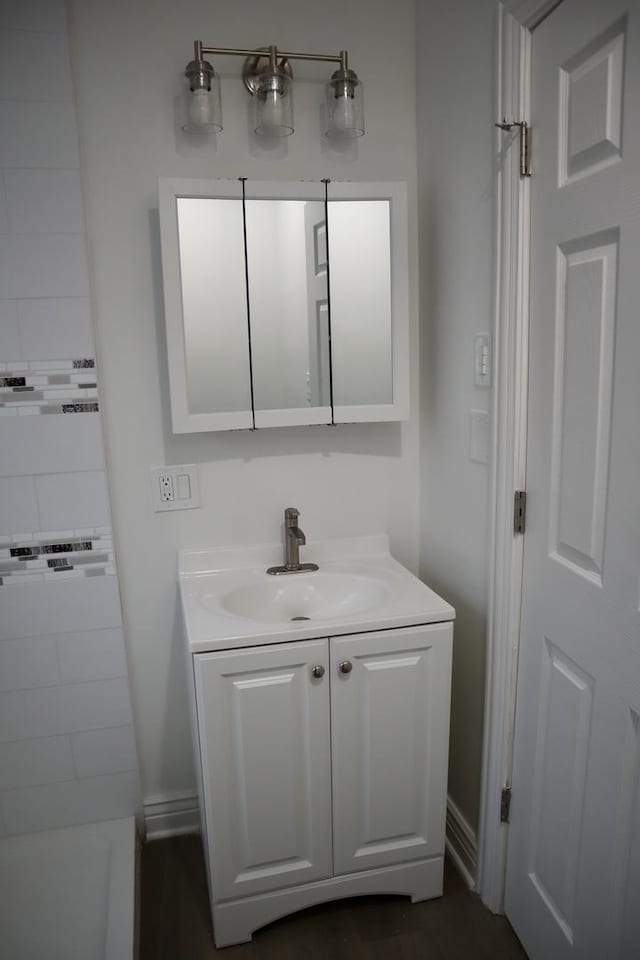 bathroom featuring vanity