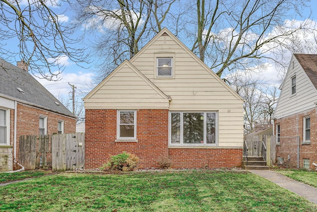 exterior space featuring a front lawn