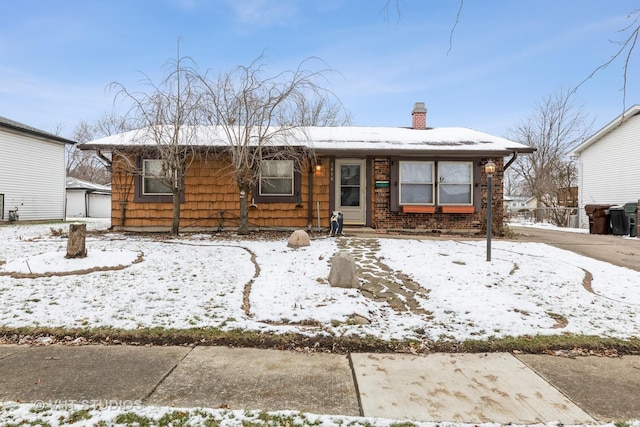 view of front of home