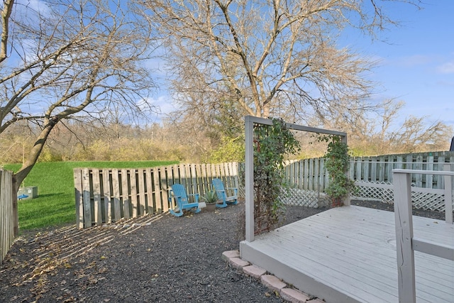 view of wooden terrace