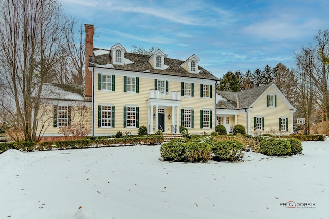 view of colonial house