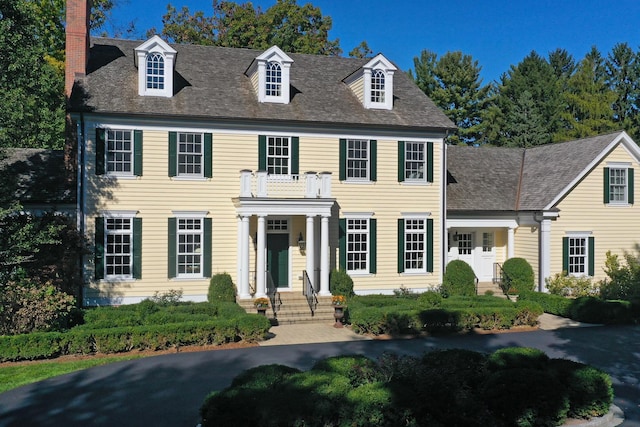 view of colonial home