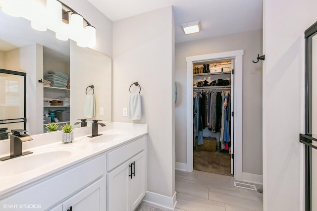 bathroom with vanity