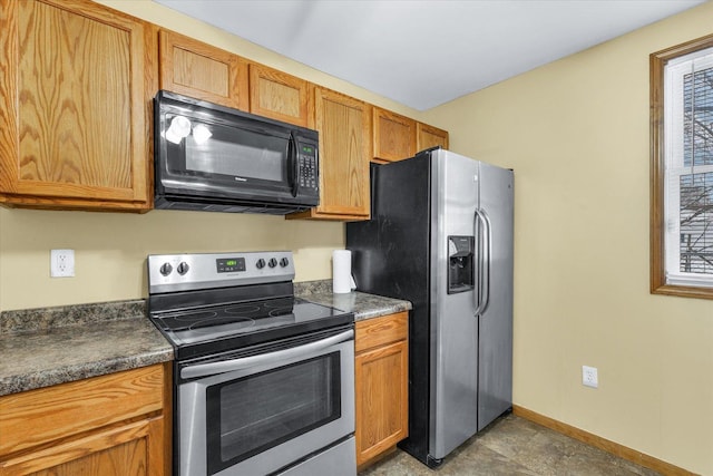 kitchen featuring appliances with stainless steel finishes