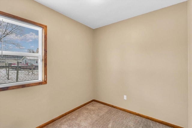 view of carpeted empty room