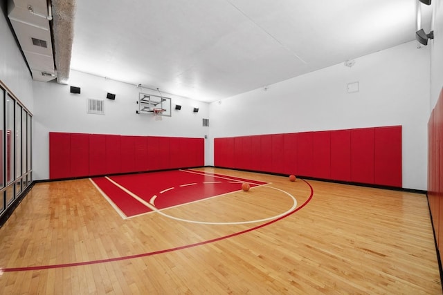 view of basketball court