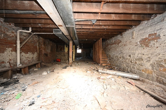 view of basement