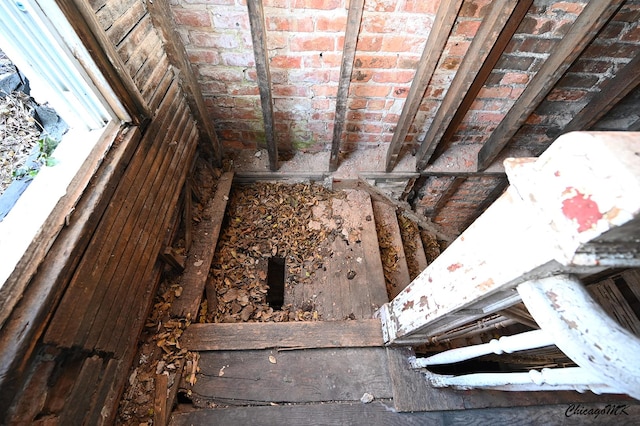 view of attic