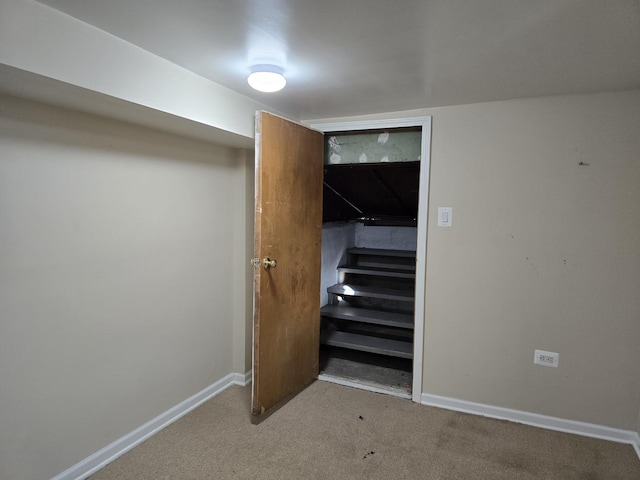 interior space with carpet floors