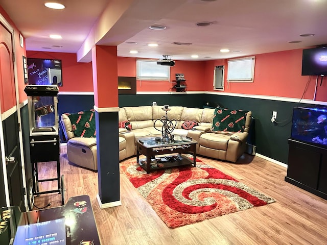 interior space featuring light hardwood / wood-style floors