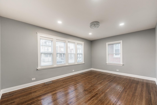 foyer featuring dark hardwood / wood-style floors