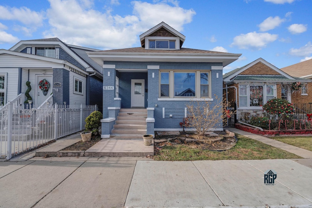 view of bungalow