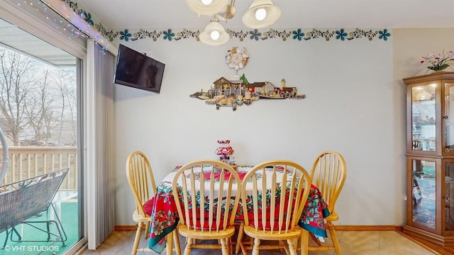 view of dining room