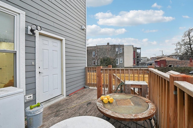 view of wooden terrace