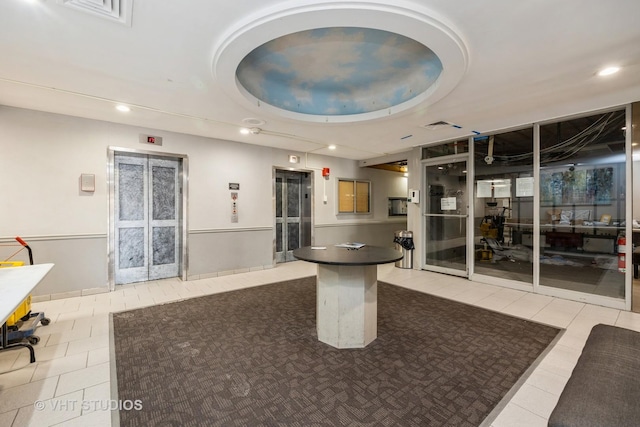lobby with visible vents