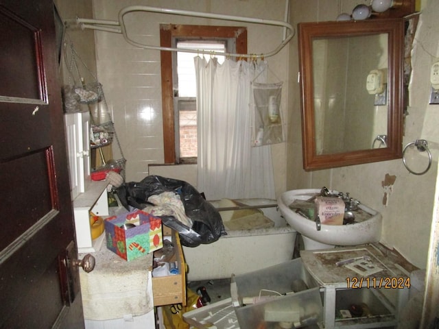 interior space with sink