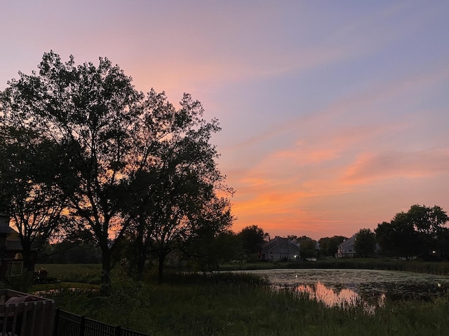 view of nature at dusk