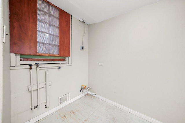 view of clothes washing area