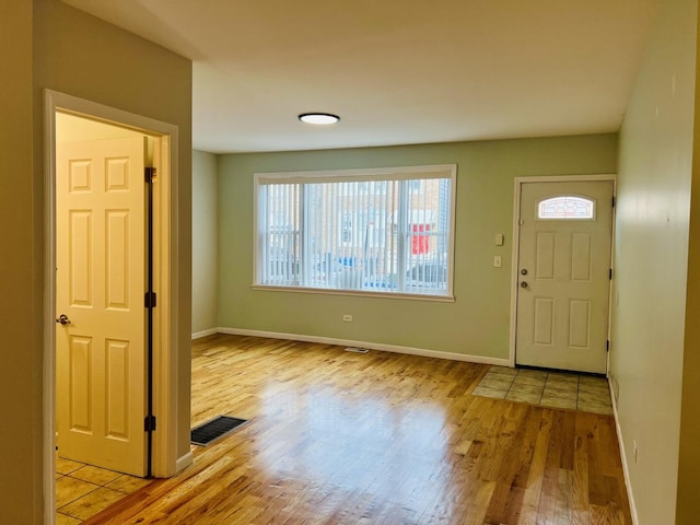 foyer featuring light hardwood / wood-style flooring