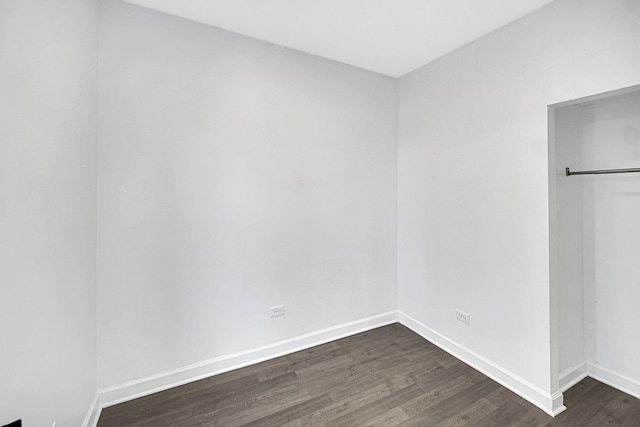 interior space featuring dark hardwood / wood-style flooring