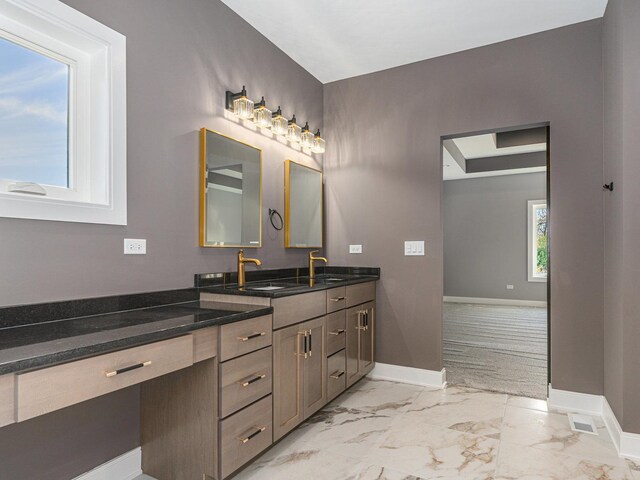 bathroom featuring vanity