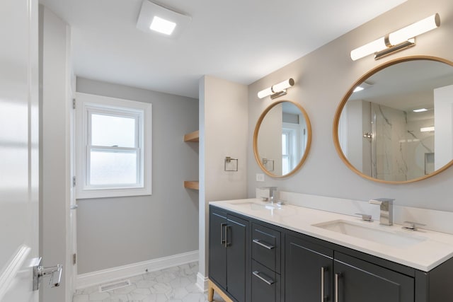 bathroom featuring vanity