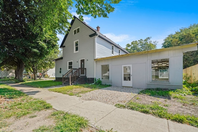 view of rear view of property