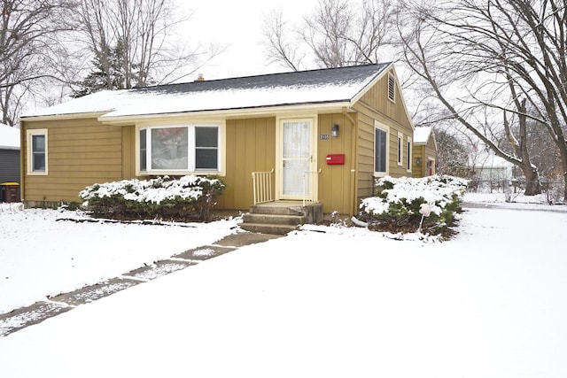 view of front of home