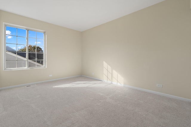 view of carpeted empty room