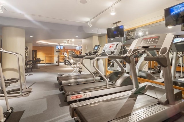 view of exercise room