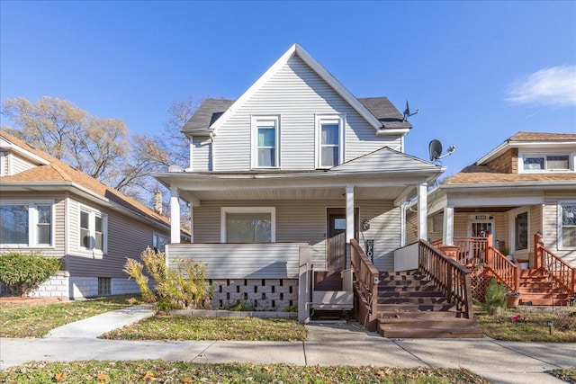 bungalow-style house featuring a porch