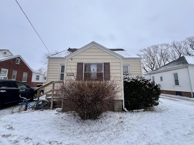 view of bungalow-style home