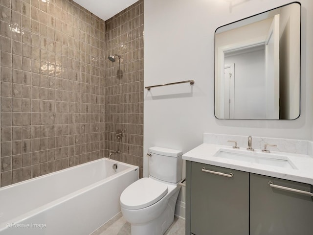 1208 W Wellington St Unit 1F, Chicago, IL 60657 - full bath with vanity, toilet, and shower / washtub combination