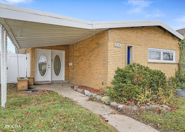 view of entrance to property