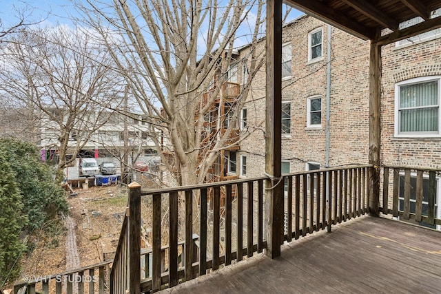 view of wooden terrace